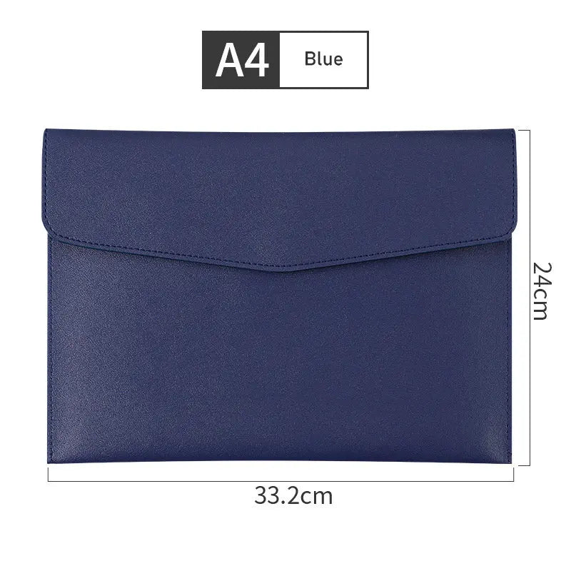 MoeTron Leather Document Bag A5 Envelope Document Holder Quality PU Leather A6 Document Pouch Femme Document Organizer File Bag