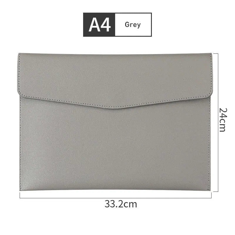 MoeTron Leather Document Bag A5 Envelope Document Holder Quality PU Leather A6 Document Pouch Femme Document Organizer File Bag