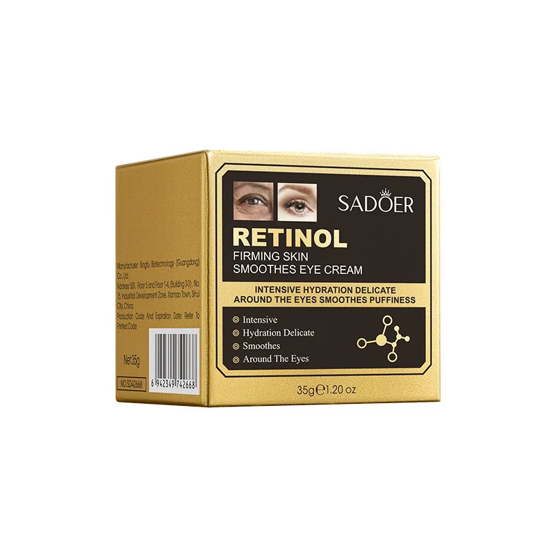 SADOER Retinol Firming Eye Cream Moisturizes and Moisturizes the Eyes, Fades
