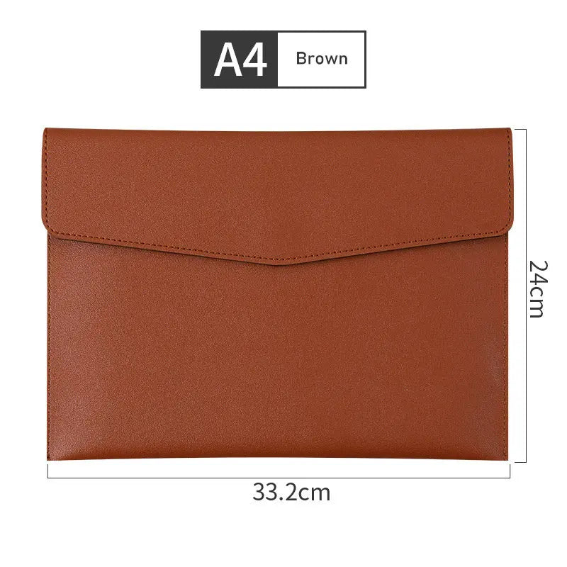 MoeTron Leather Document Bag A5 Envelope Document Holder Quality PU Leather A6 Document Pouch Femme Document Organizer File Bag