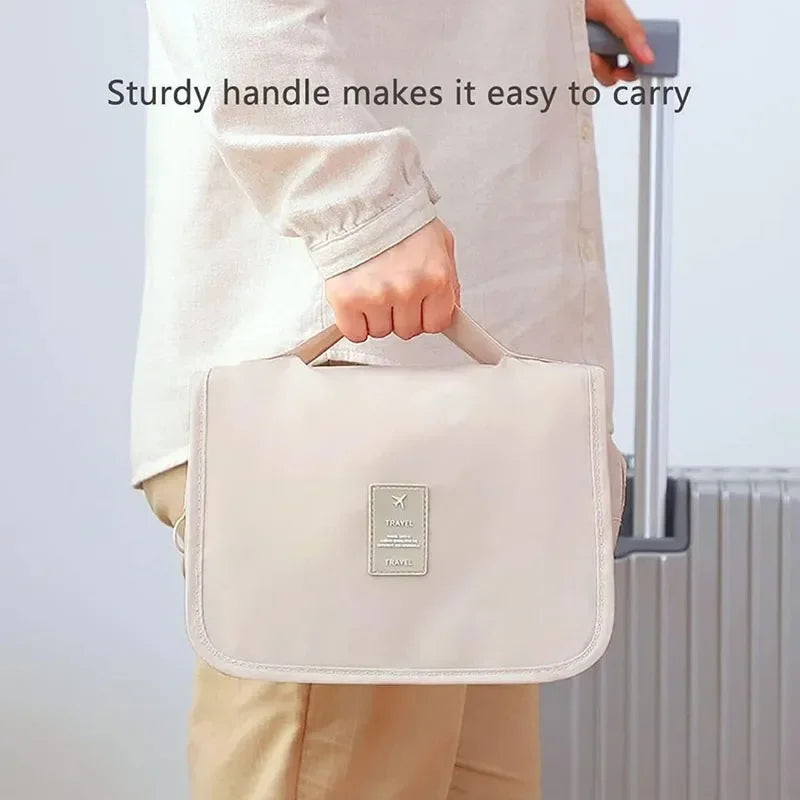 High Quality Travel Makeup Bag Waterproof Toiletries Organizer  Women Neceser Bathroom Hook Wash Pouch Hook Makeup Storage Bag