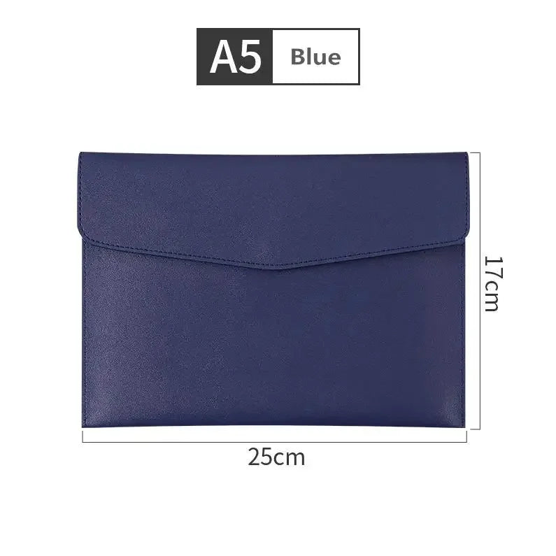 MoeTron Leather Document Bag A5 Envelope Document Holder Quality PU Leather A6 Document Pouch Femme Document Organizer File Bag