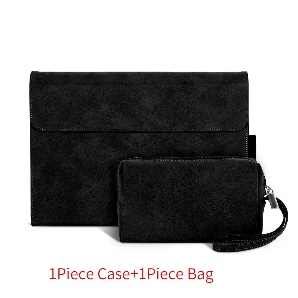 Business Cover for Microsoft Surface Pro 11/10/9 Portfolio Case 13inch Multiple Angle Stand Tpu Shell Compatible with Keyboard