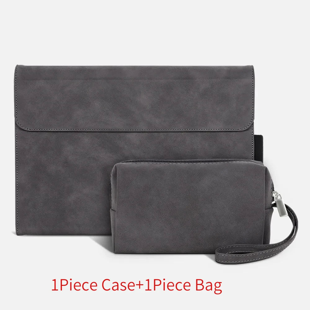 Business Cover for Microsoft Surface Pro 11/10/9 Portfolio Case 13inch Multiple Angle Stand Tpu Shell Compatible with Keyboard